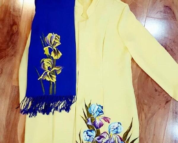 عکس طرح فانتزی برای نقاشی روی شال