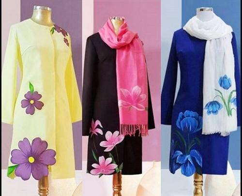 عکس طرح فانتزی برای نقاشی روی شال