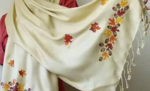 عکس طرح فانتزی برای نقاشی روی شال