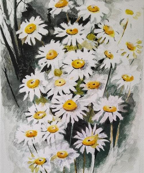 عکس نقاشی گل مینا