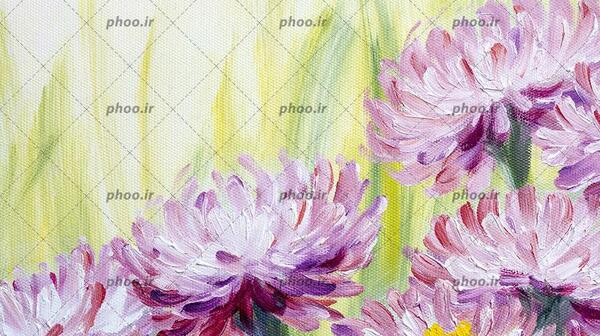 عکس نقاشی گل مینا