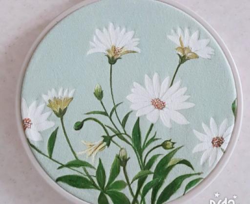 عکس نقاشی گل مینا