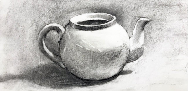 عکس نقاشی ساده قوری