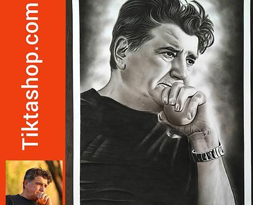 عکس نقاشی سیاه قلم کروئلا