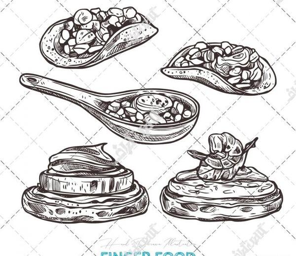 عکس نقاشی غذا