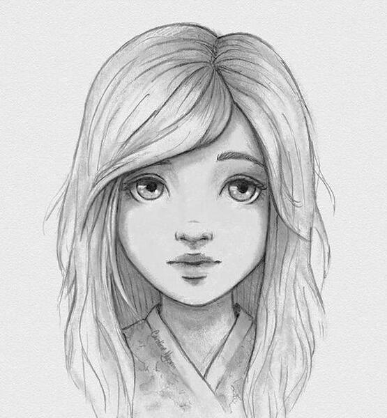 عکس طرح نقاشی سیاه قلم فانتزی
