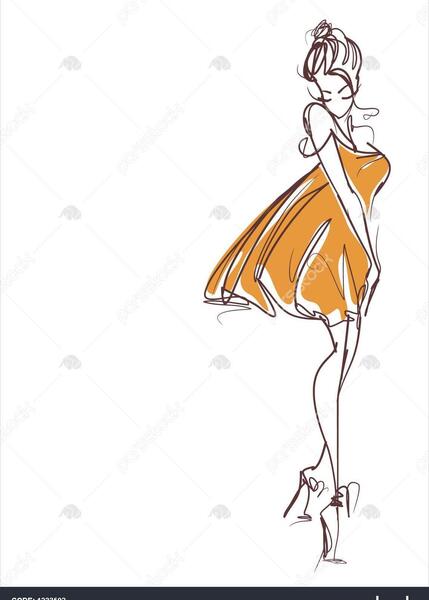 عکس طرح نقاشی زن