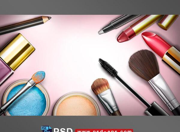 عکس نقاشی فانتزی لوازم آرایشی