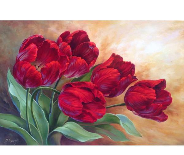 عکس نقاشی گل لاله
