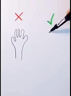عکس نقاشی دخترانه دست