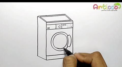 عکس نقاشی کودکانه ظرفشویی