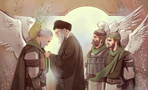 عکس نقاشی سیاه قلم حضرت عباس