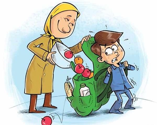 عکس طرح نقاشی غذای سالم