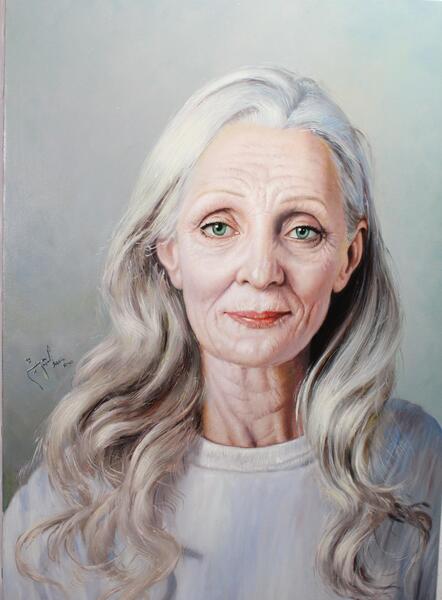 عکس نقاشی چهره قدیمی