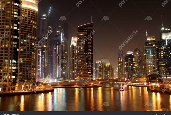 عکس دبی در شب