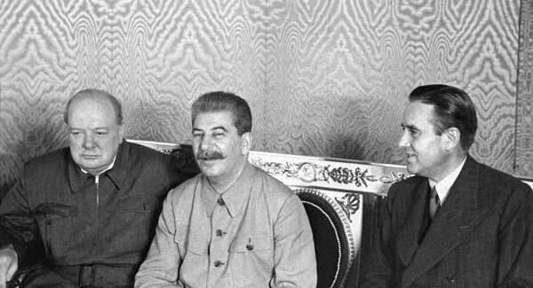 عکس سه نفره چرچیل