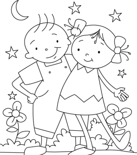 عکس کودک نقاشی شده