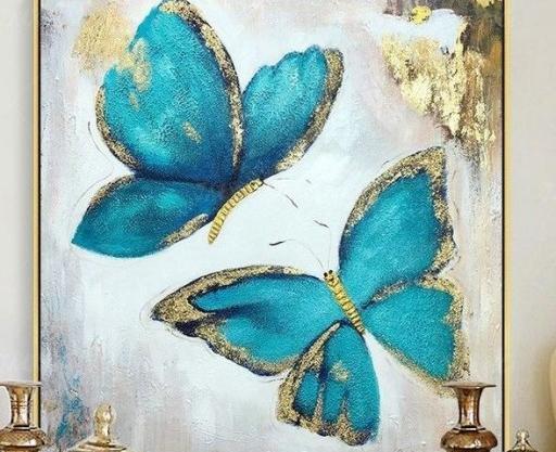 عکس نقاشی مدرن پروانه