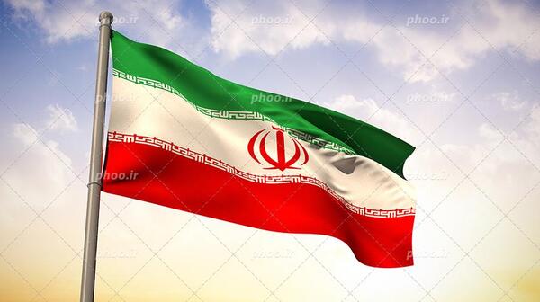 عکس پرچم ایران در آسمان