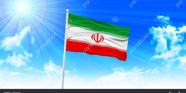 عکس پرچم ایران در آسمان