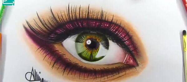 عکس نقاشی فانتزی چشم