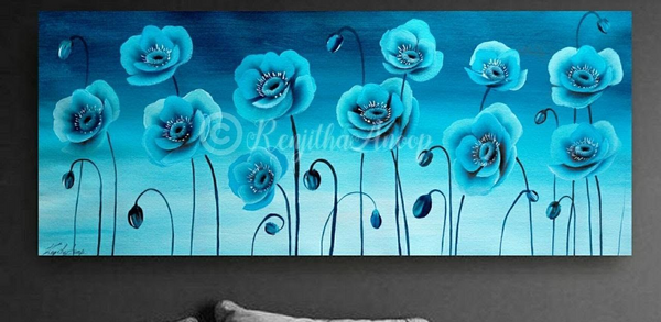 عکس طرح نقاشی روی بوم با اکریلیک