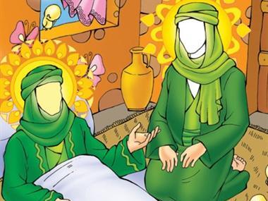 عکس نقاشی کودکانه شهادت امام حسن مجتبی