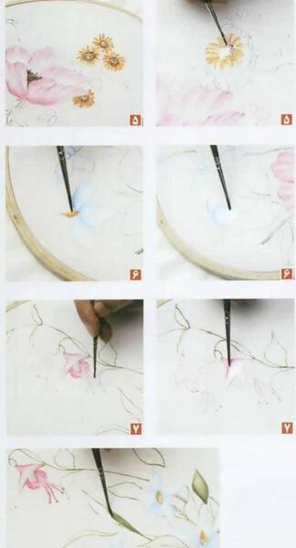 عکس طرح ساده نقاشی پارچه