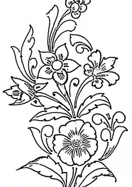 عکس طرح ساده نقاشی پارچه