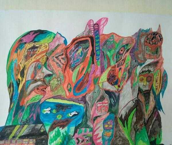 عکس نقاشی مدرن تخیلی