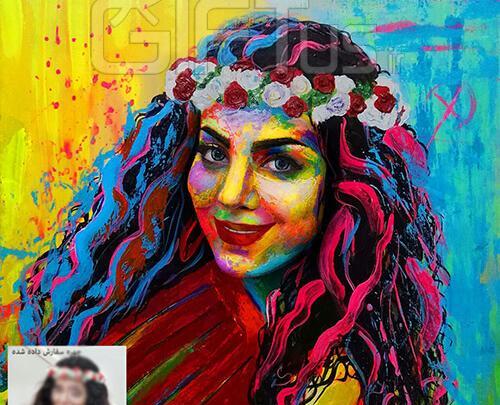 عکس نقاشی صورت مدرن