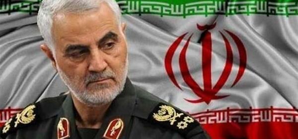 عکس پرچم ایران با قاسم سلیمانی