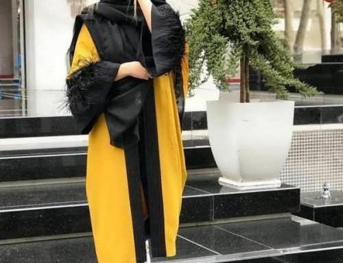 عکس مانتوی زرد