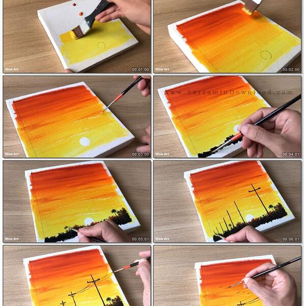 عکس نقاشی غروب