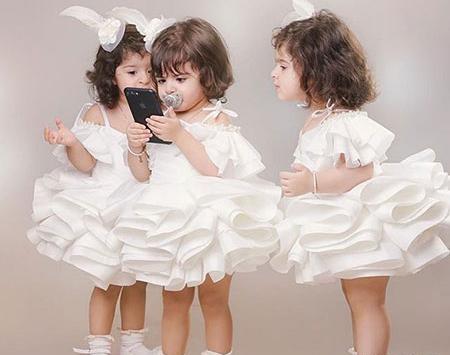 عکس آتلیه کودک خواهر و برادر