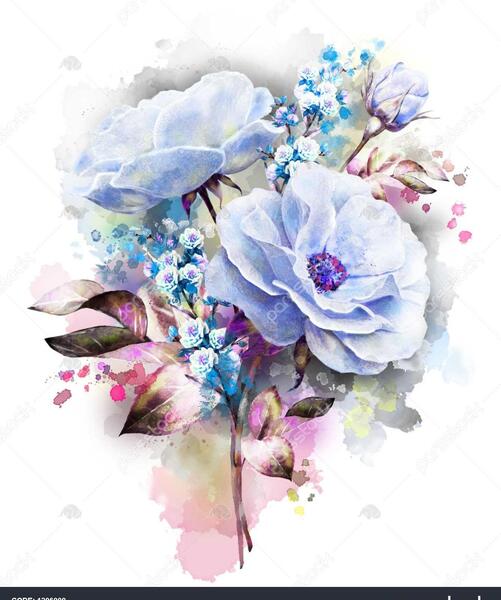 عکس نقاشی گل حرفه ای