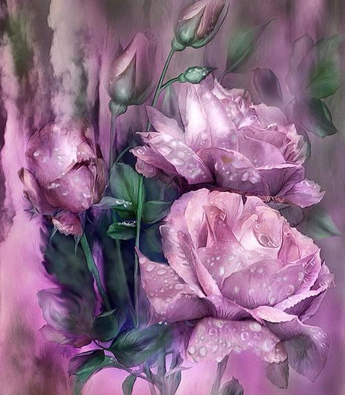 عکس نقاشی گل حرفه ای
