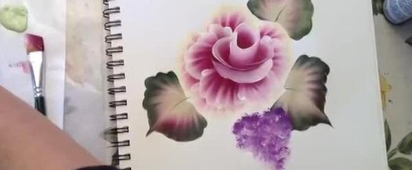 عکس نقاشی گل حرفه ای