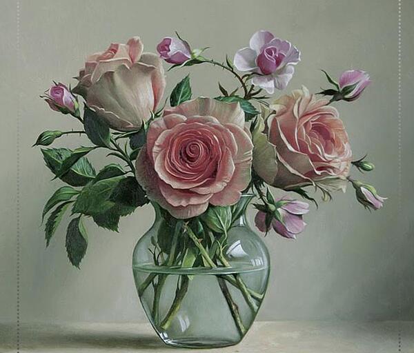 عکس نقاشی گل حرفه ای