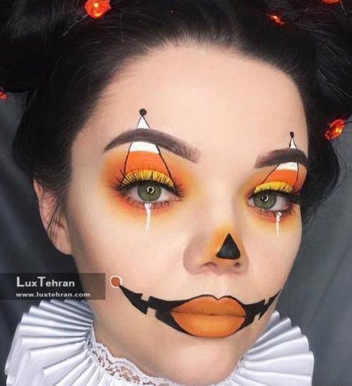 عکس نقاشی صورت هالووین ساده