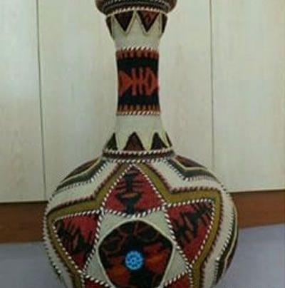 عکس طرح نقاشی روی سفال کوزه
