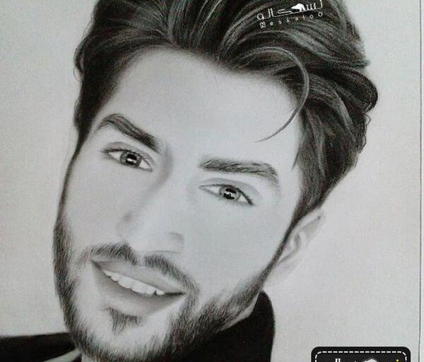 عکس نقاشی صورت مردانه
