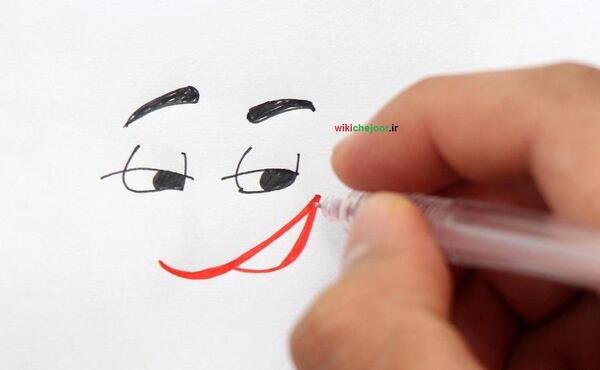 عکس نقاشی صورت خوشحال