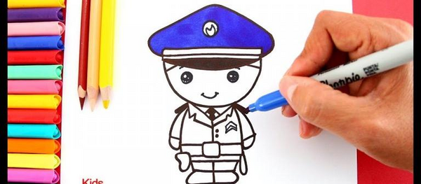 عکس نقاشی پلیس