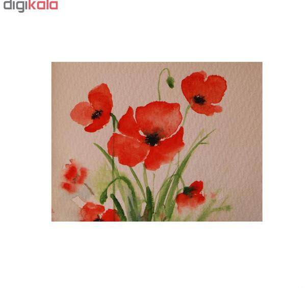 عکس نقاشی گل شقایق