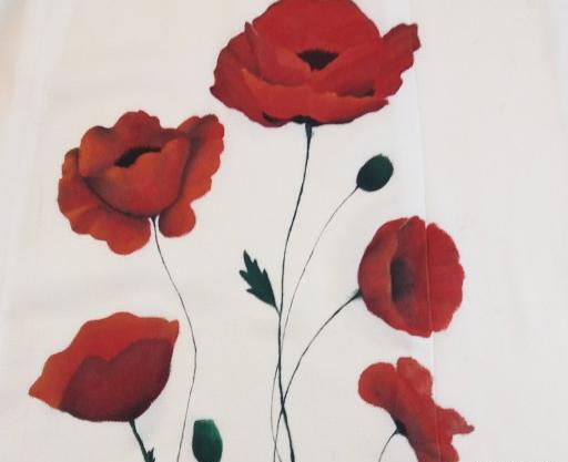 عکس نقاشی گل شقایق