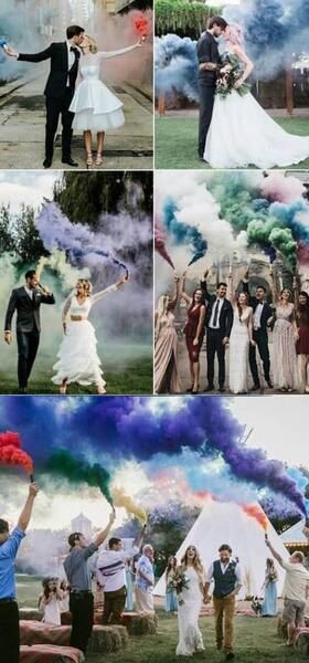 عکس فرمالیته با دود رنگی