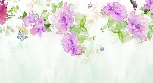 عکس نقاشی گل آبرنگ