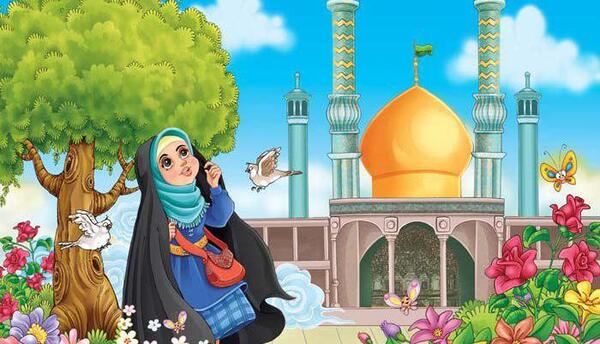 عکس نقاشی حضرت معصومه