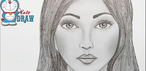 عکس نقاشی ساده چهره